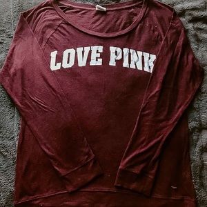 Maroon Pink Long Sleeve